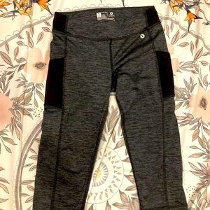 Grey leggings with side pockets, Dri-Fit